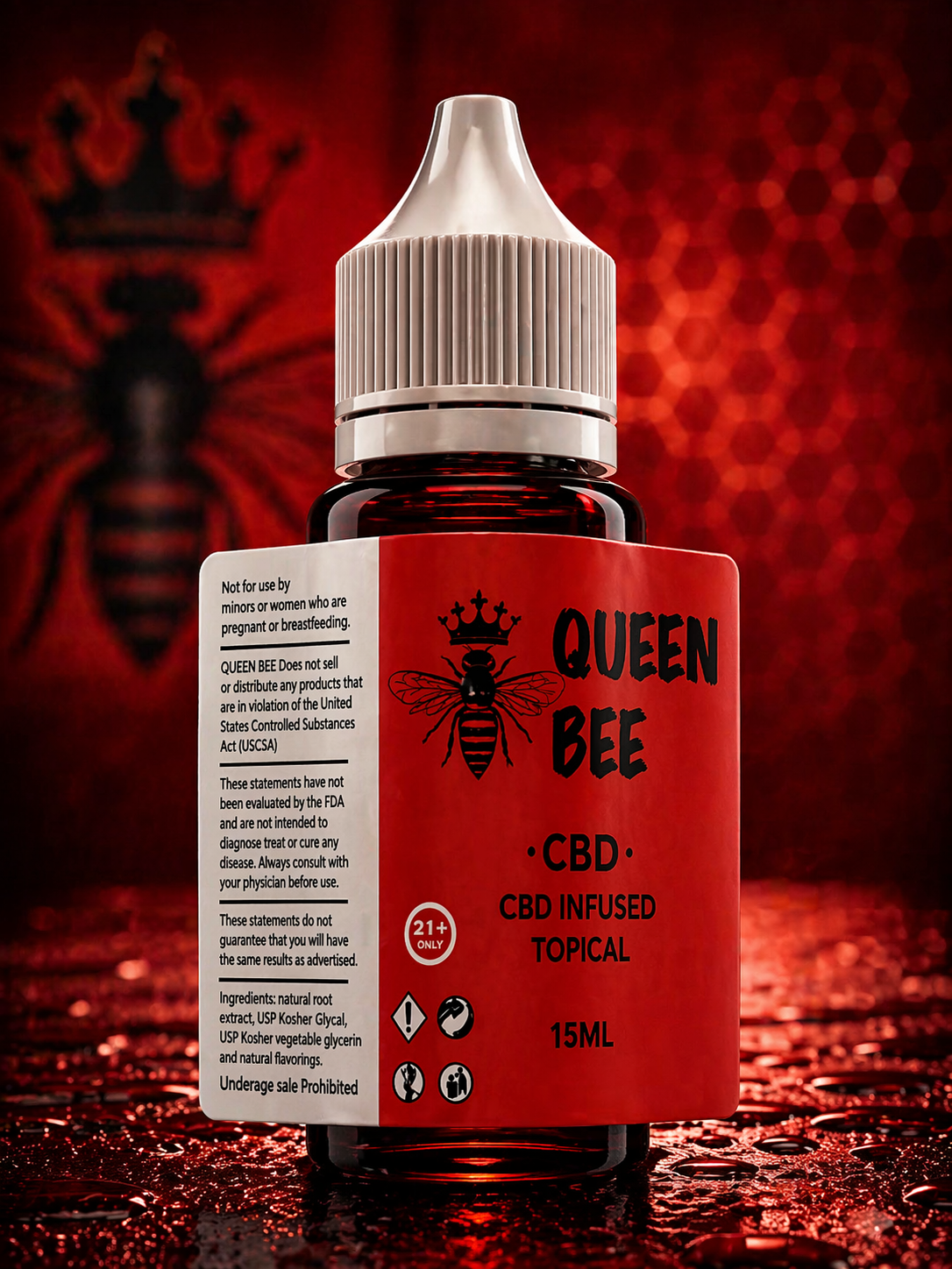 Queen Bee CBD Vape Juice 15ml – Superchill World