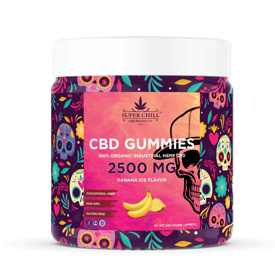 Super Chill CBD Gummies Jar - 4000 MG - 100% Natural - 40 Gummies