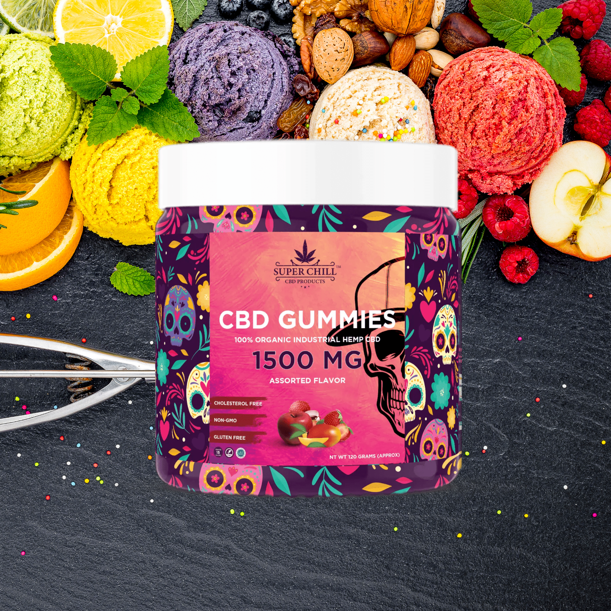 CBD Gummies Jar 1500MG