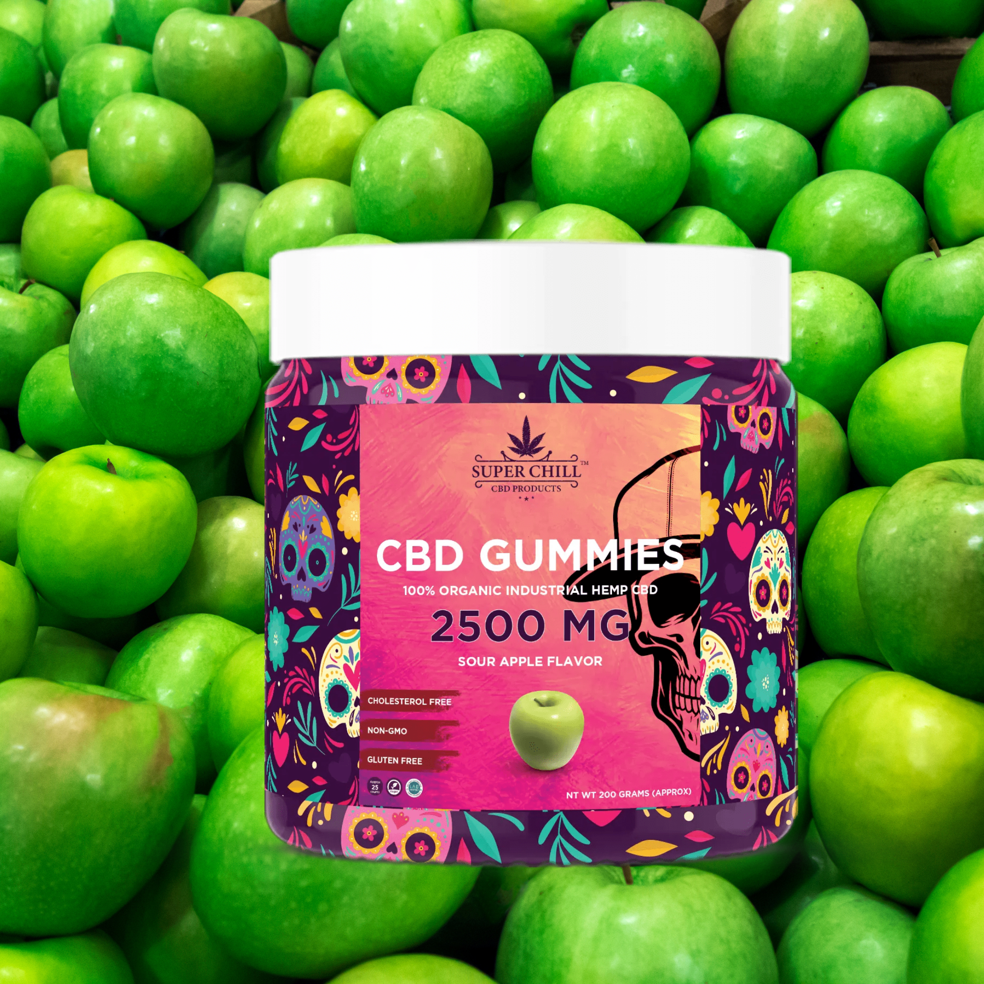 CBD Gummies Jar 2500MG