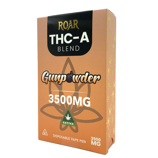 Roar - THCA - Blend Disposable Vape - 3500MG - Gunpowder - Sativa