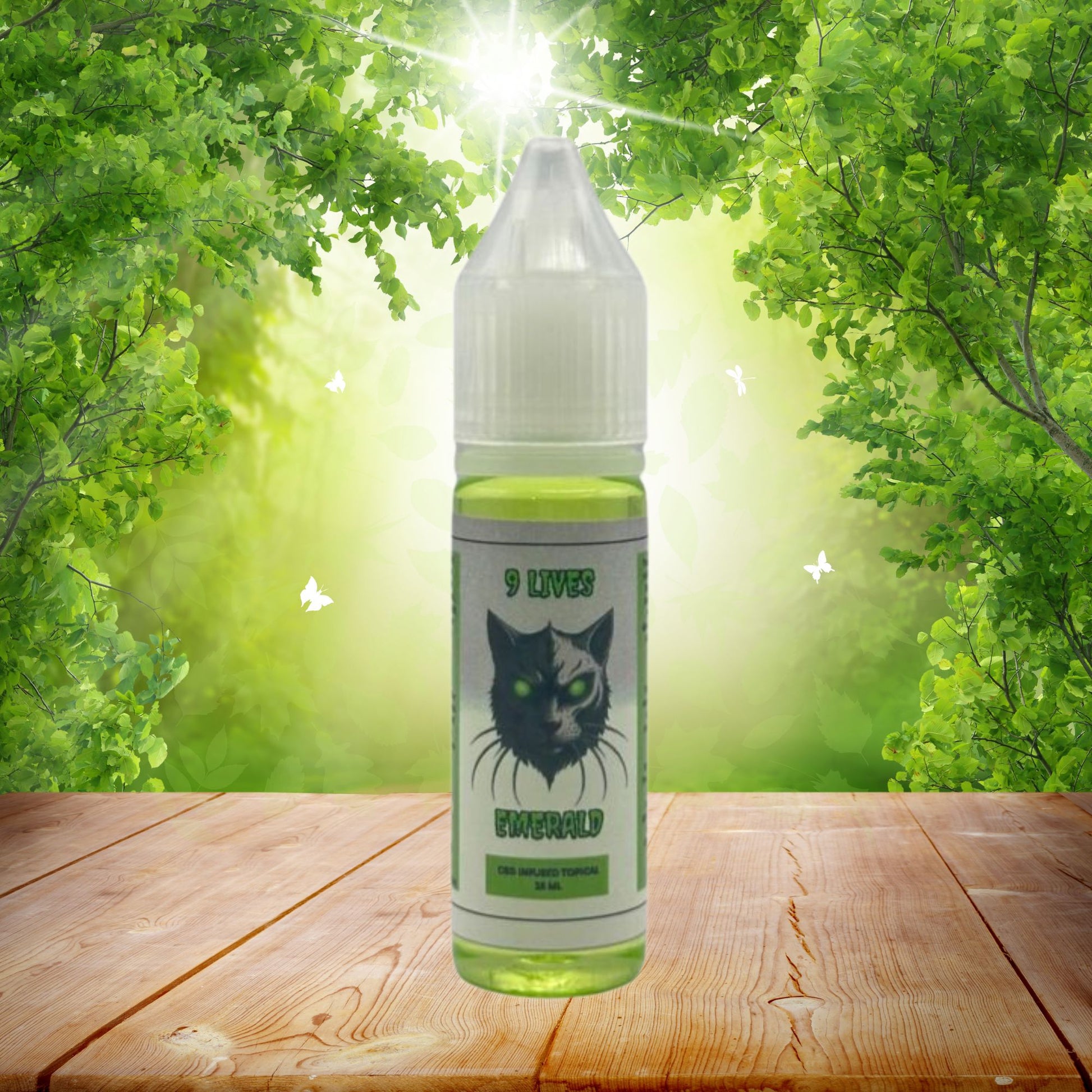 9 Lives Emerald CBD Vape Juice 15ml Fresh, Natural & Calming | Super Chill World Superchill World 9 Lives Emerald CBD Vape Juice 15ml Fresh, Natural & Calming | Super Chill World Superchill World