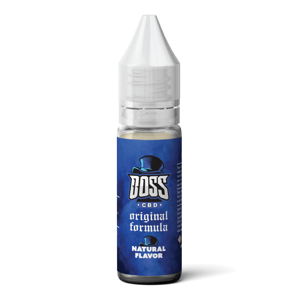 Boss CBD Vape Juice - 15 ML - Extra Strength - Natural Flavor - Original Formula - CBD Infused Topical