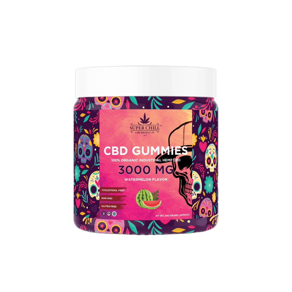 CBD Gummies Jar 3000MG watermelon flavor