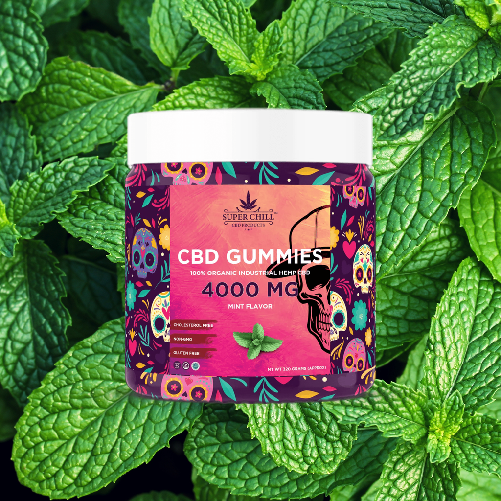 CBD Gummies Jar 4000MG mint flavor