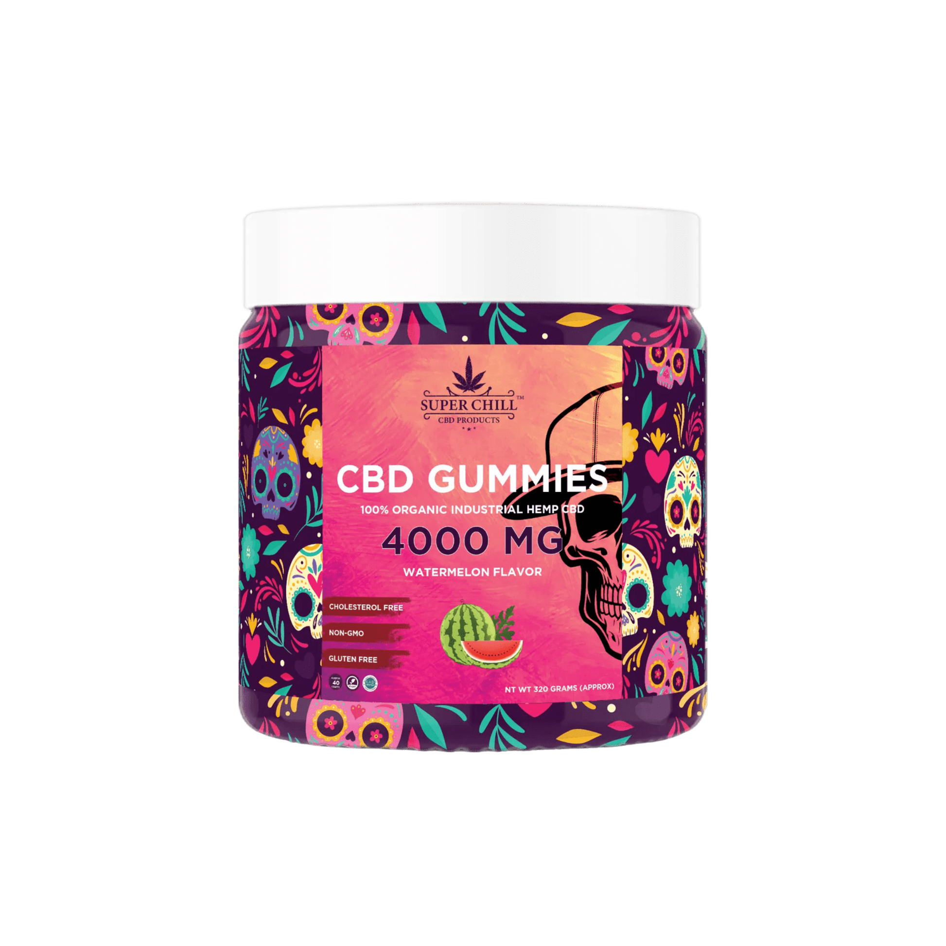 CBD Gummies Jar 4000MG watermelon flavor