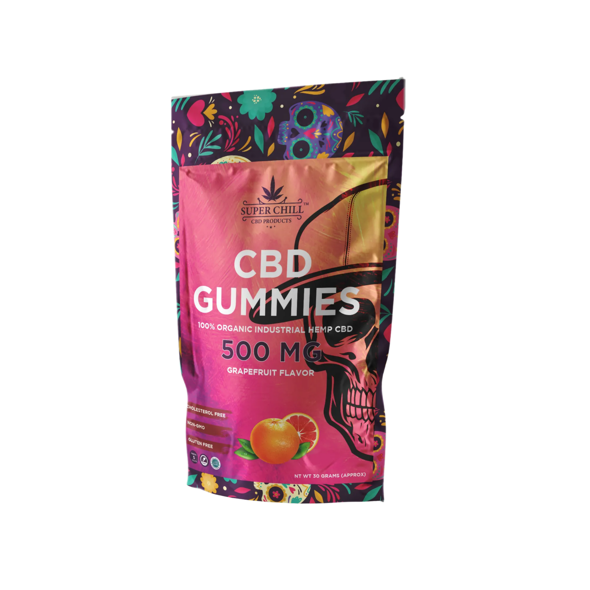 CBD Gummies Pouch grapefruit_flavor
