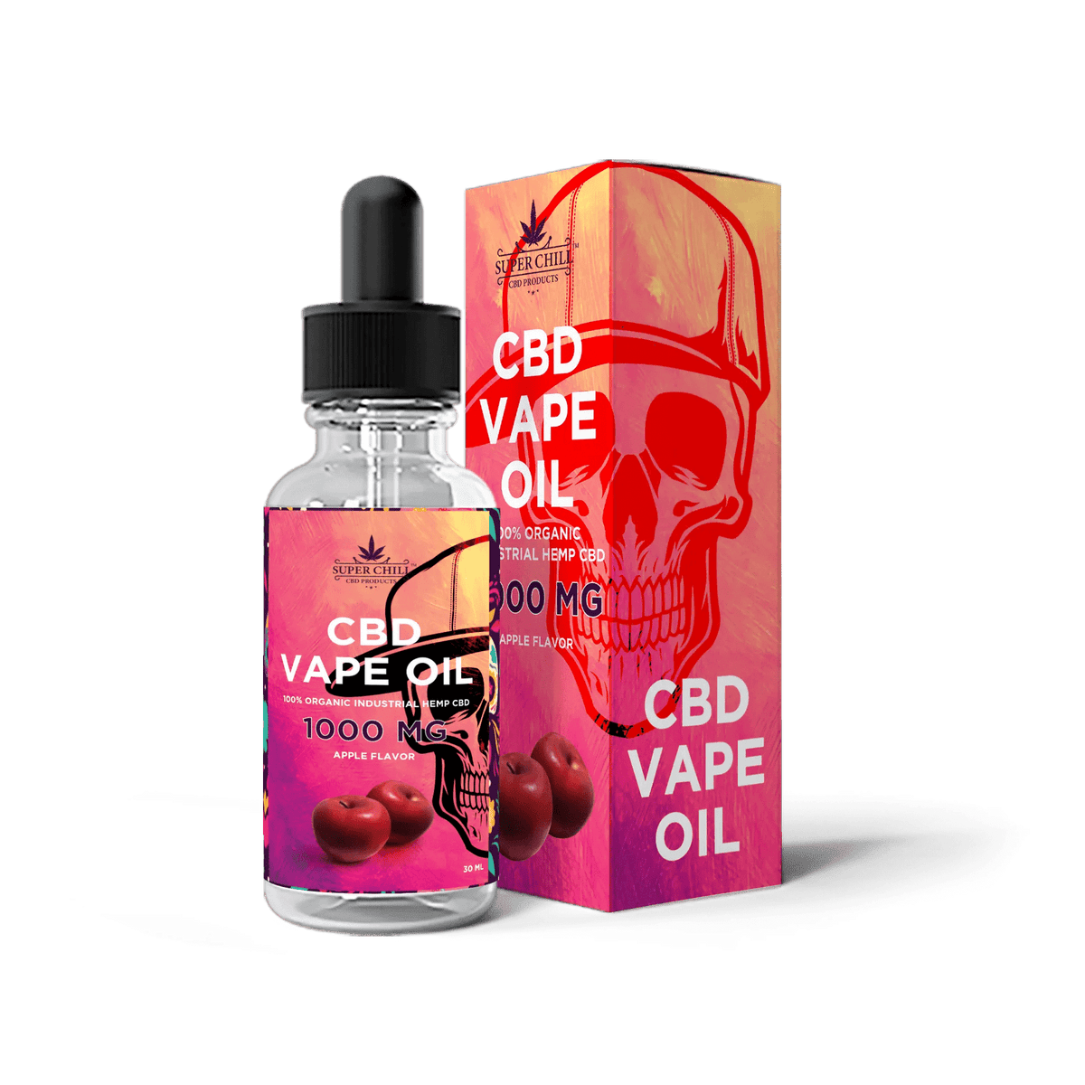 CBD Vape Oil - 1000 MG Apple flavor 