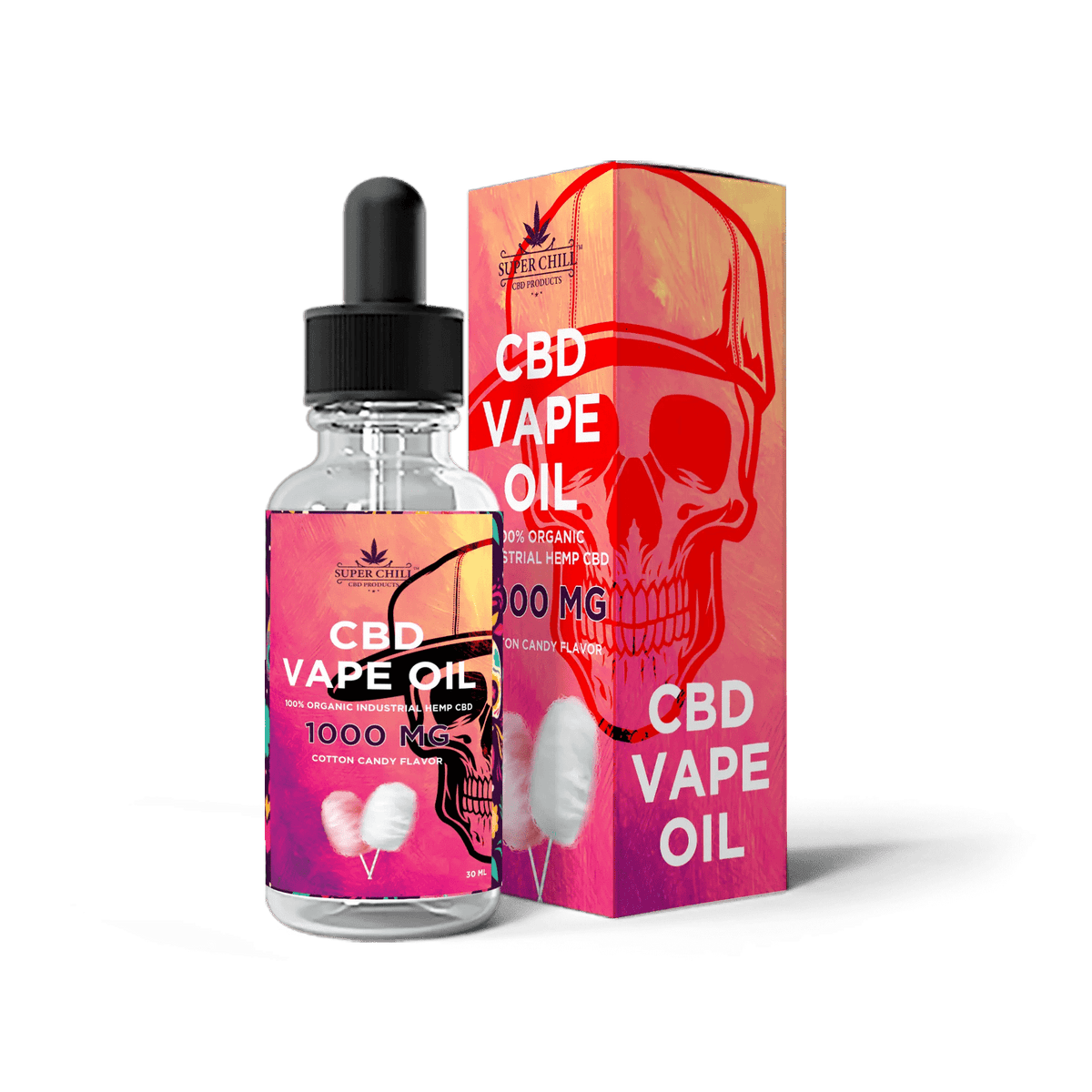 CBD Vape Oil - 1000 MG cotton candy flavor 