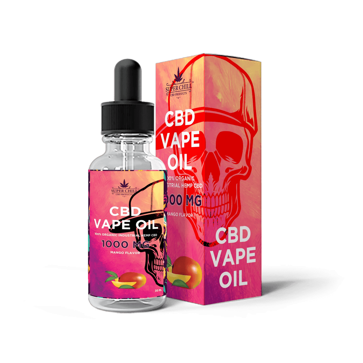 CBD Vape Oil - 1000 MG mango flavor 