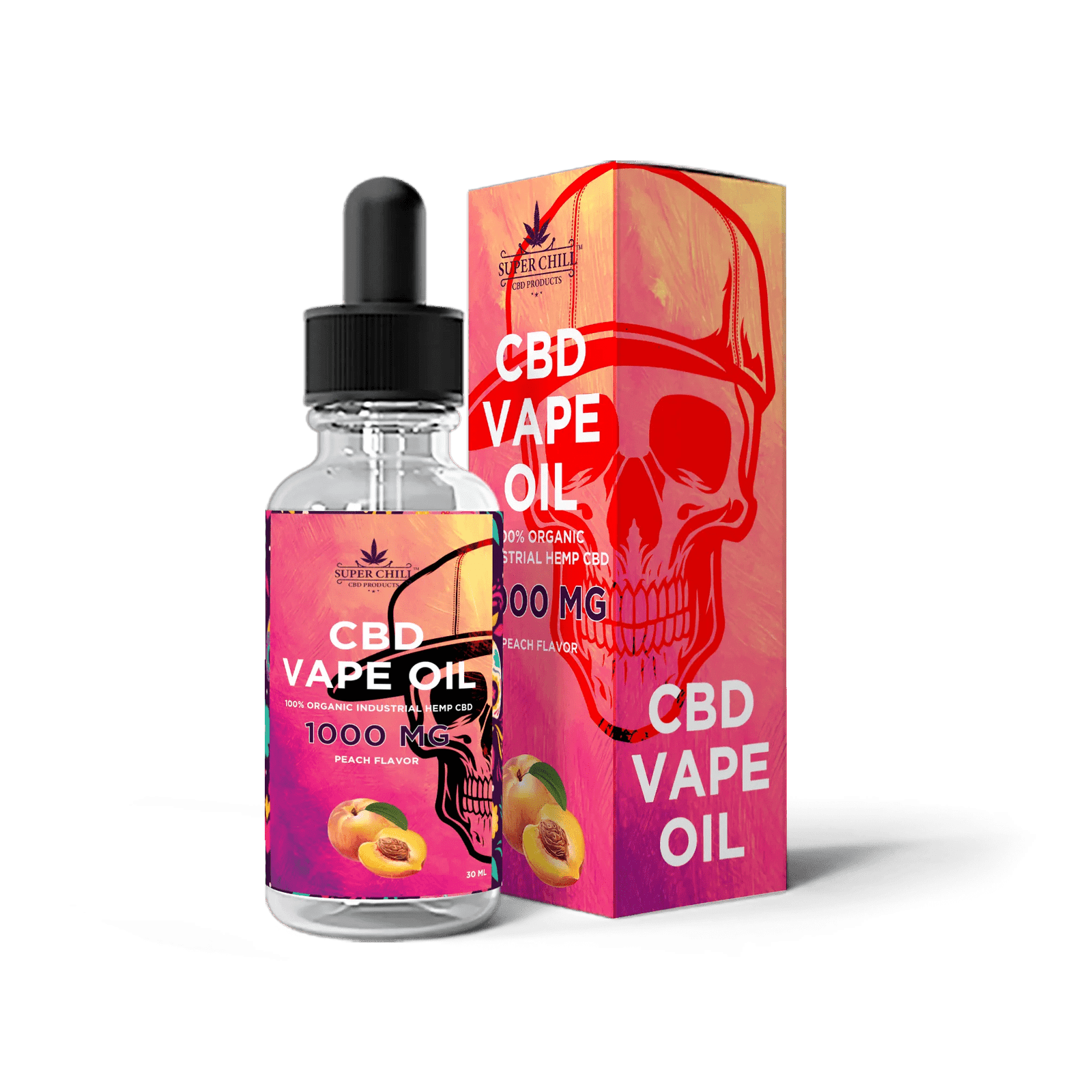 CBD Vape Oil - 1000 MG peach flavor 