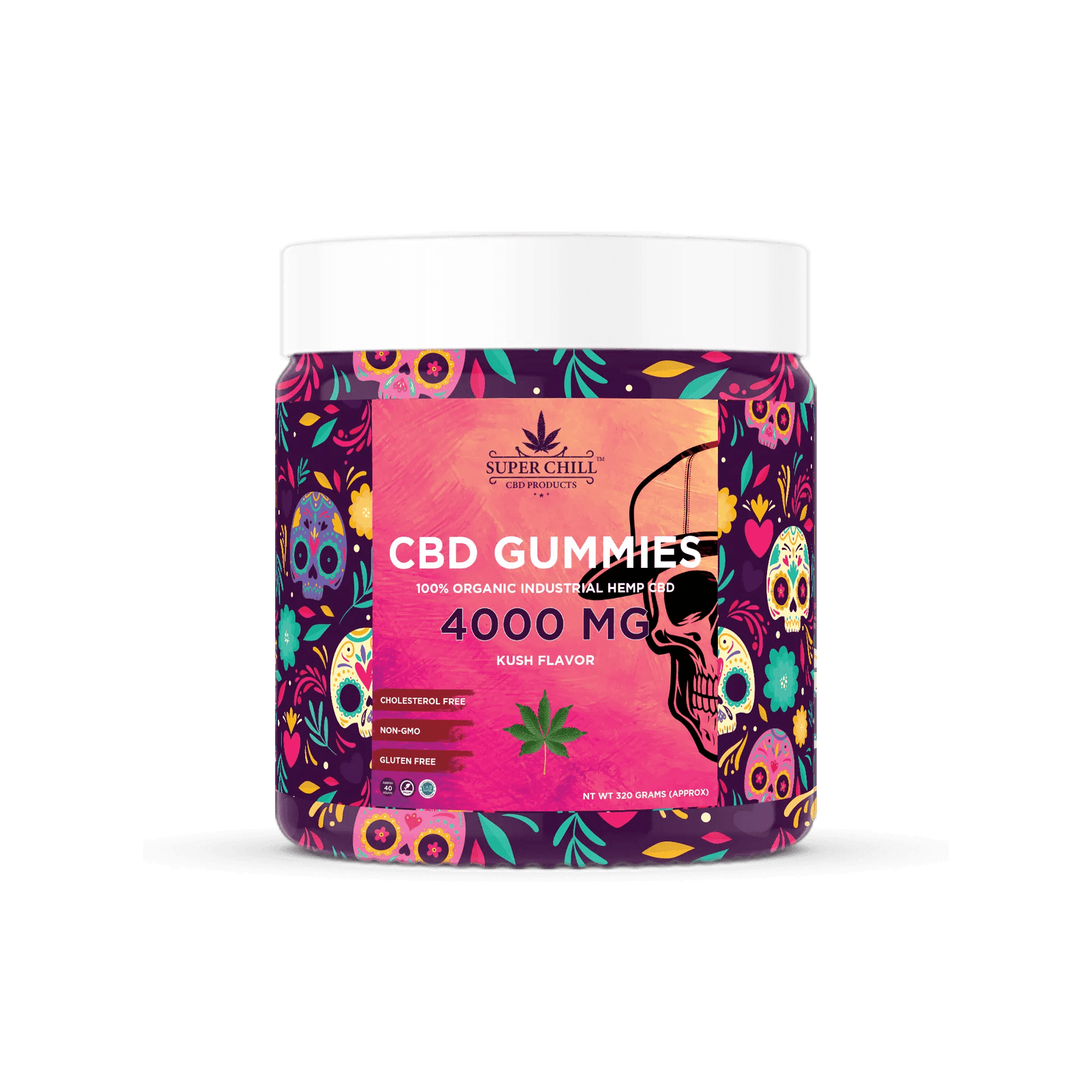 CBD Gummies Jar 4000MG kush flavor