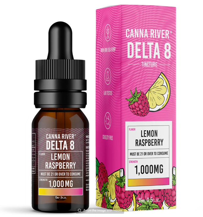 Canna River - D8 Tincture - Lemon Raspberry