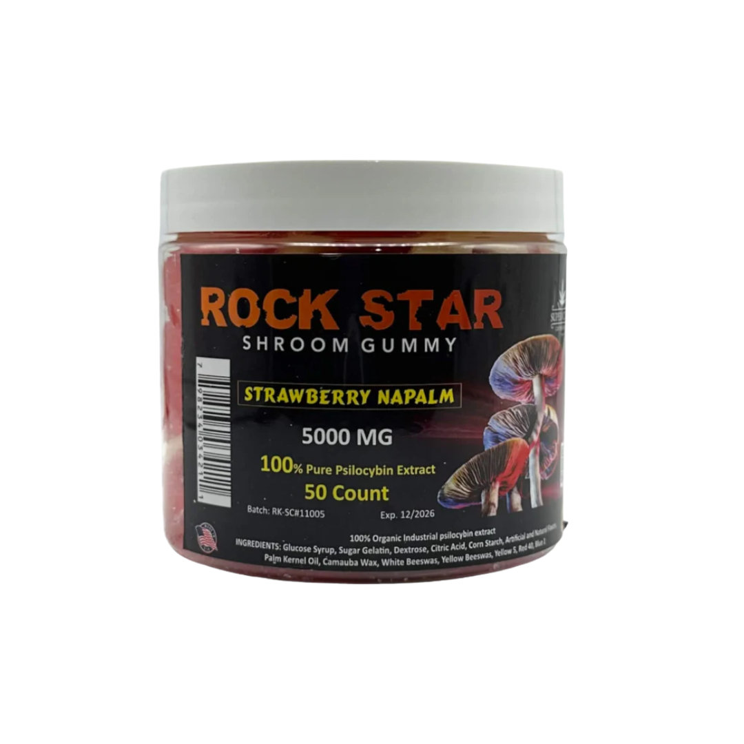 ROCKSTAR shroom gummy ( STAWBERRY NAPALM )