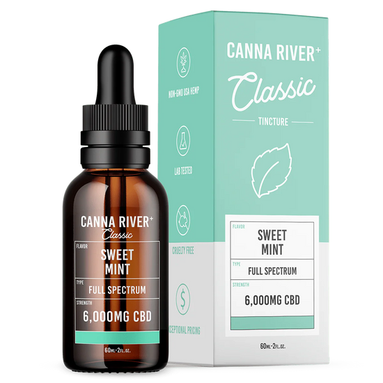 Canna River -  Spectrum CBD Classic Tincture - Sweet Mint  (Super chill world)