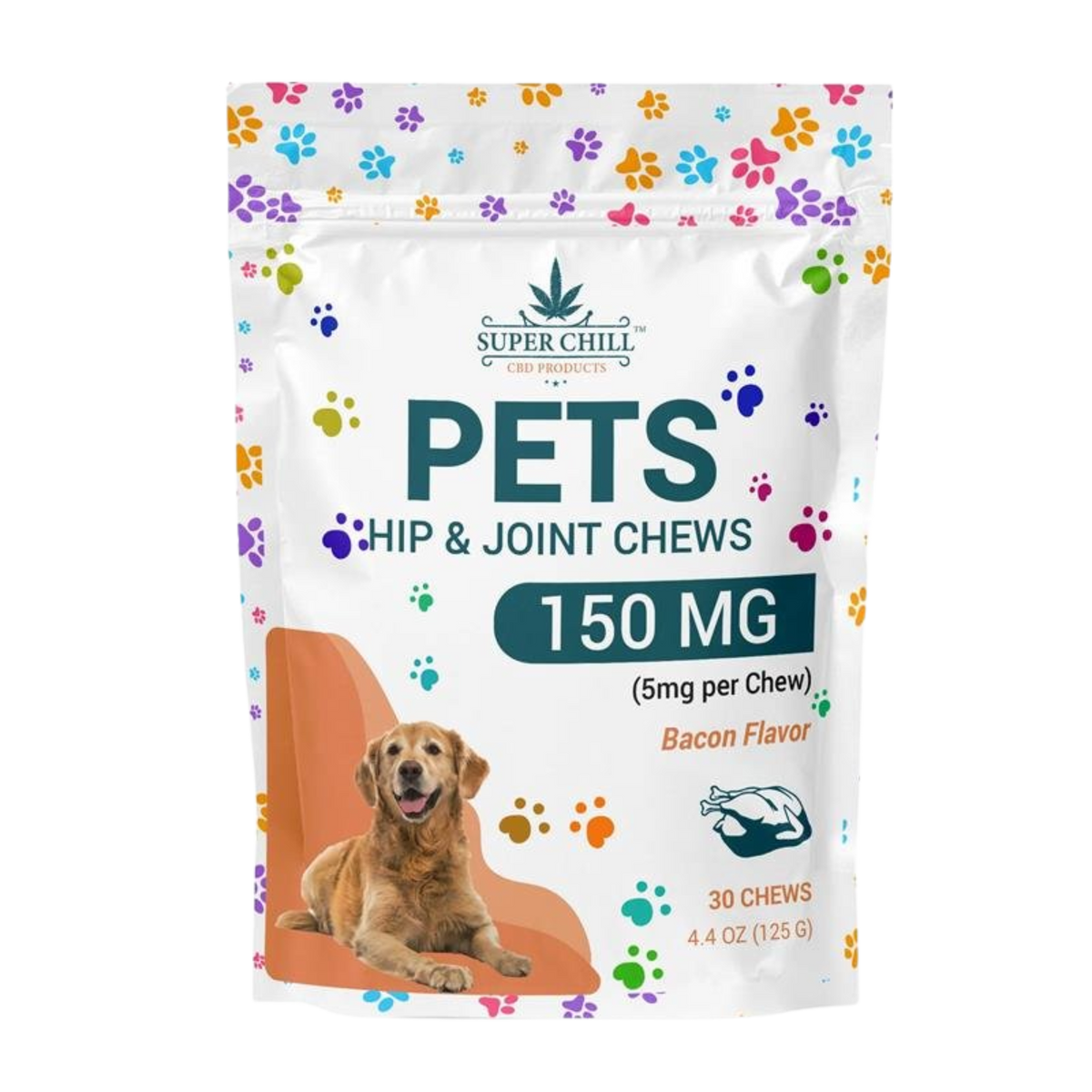 CBD Hip & Joint Chews Gummies Pouch For Dog