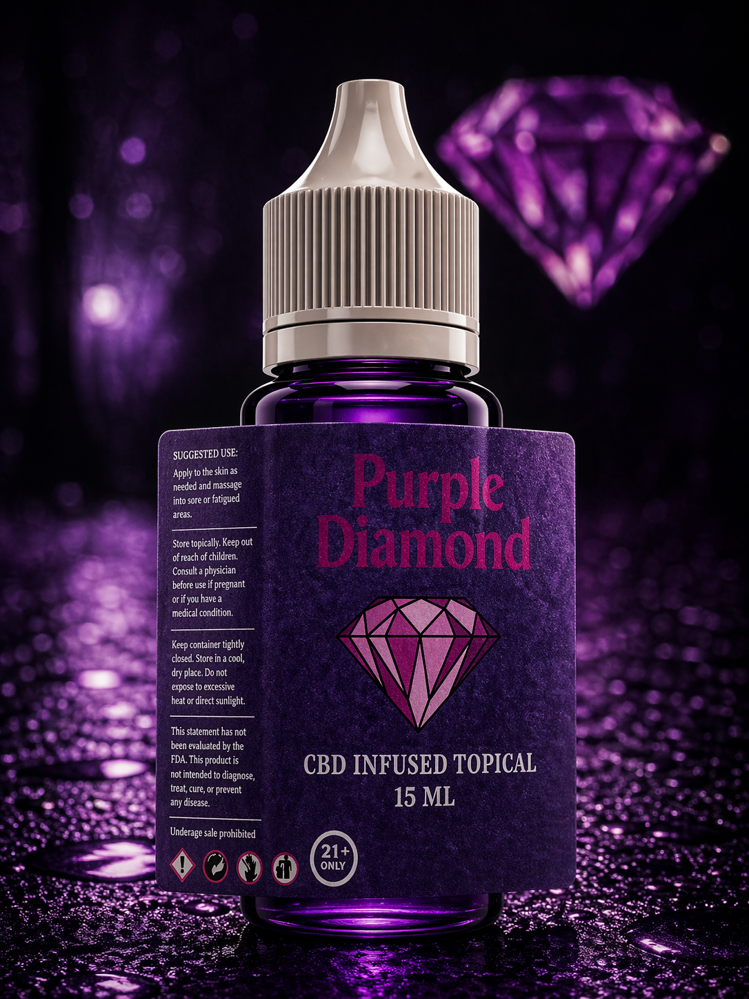 Purple Diamond CBD Vape Juice 15ml