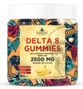 Super Chill CBD - Delta 8 Gummies Jar - 2500 MG - 100% Natural - 25 Gummies (100MG Each) - Made in USA