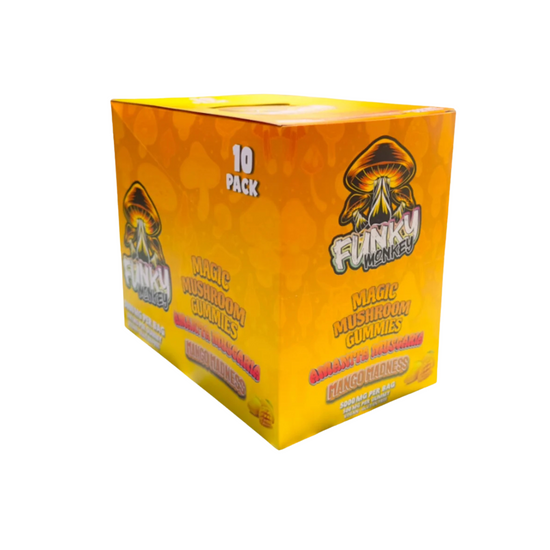 Funky Monkey Magic Mushroom Mango Madness Flavour 5000mg ( Pack of 10)