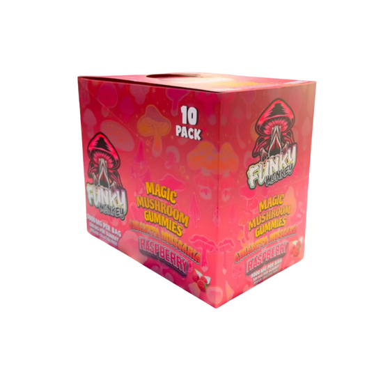 Funky Monkey Magic Mushroom Raspberry Flavour 5000mg ( Pack of 10)