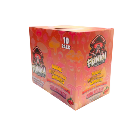 Funky Monkey Magic Mushroom Strawberry Flavour 5000mg ( Pack of 10)