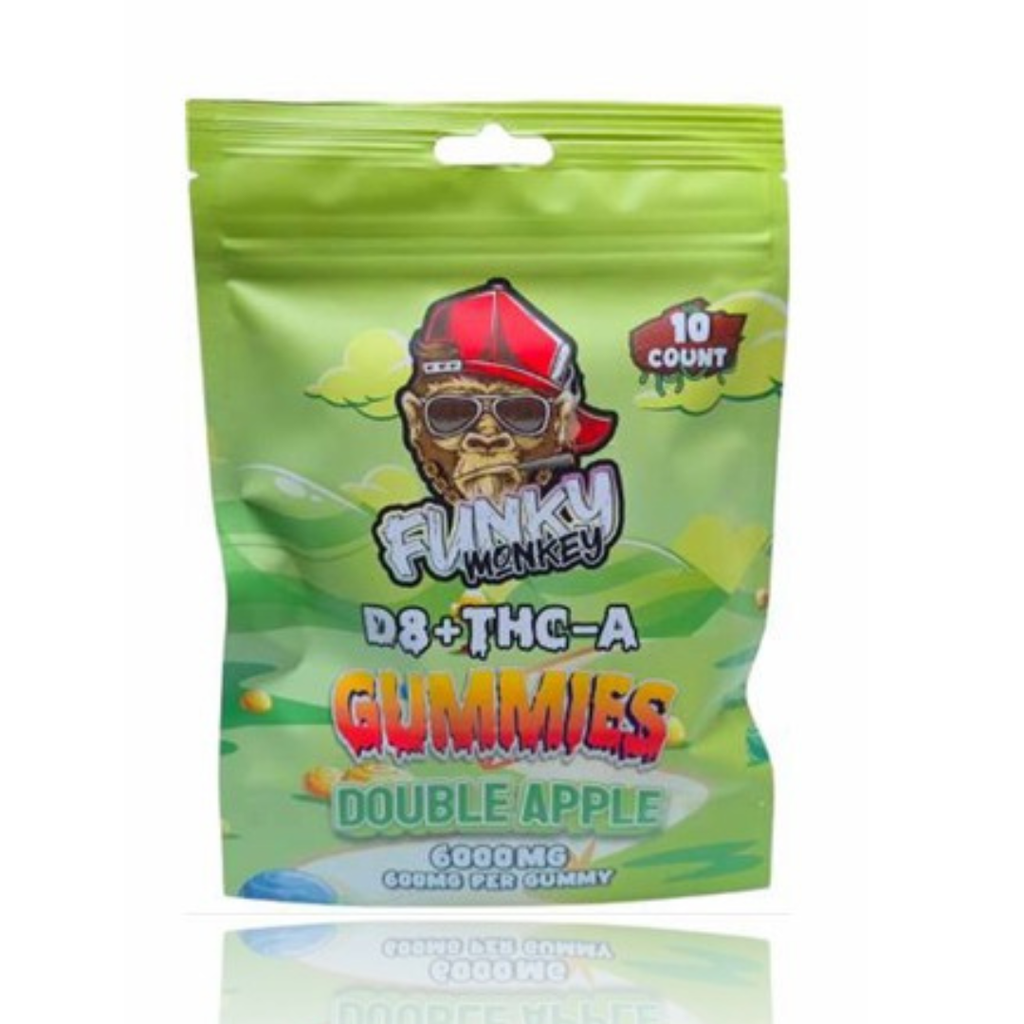 Funky Monkey- Delta-8 + THC-A Gummies (6000MG)