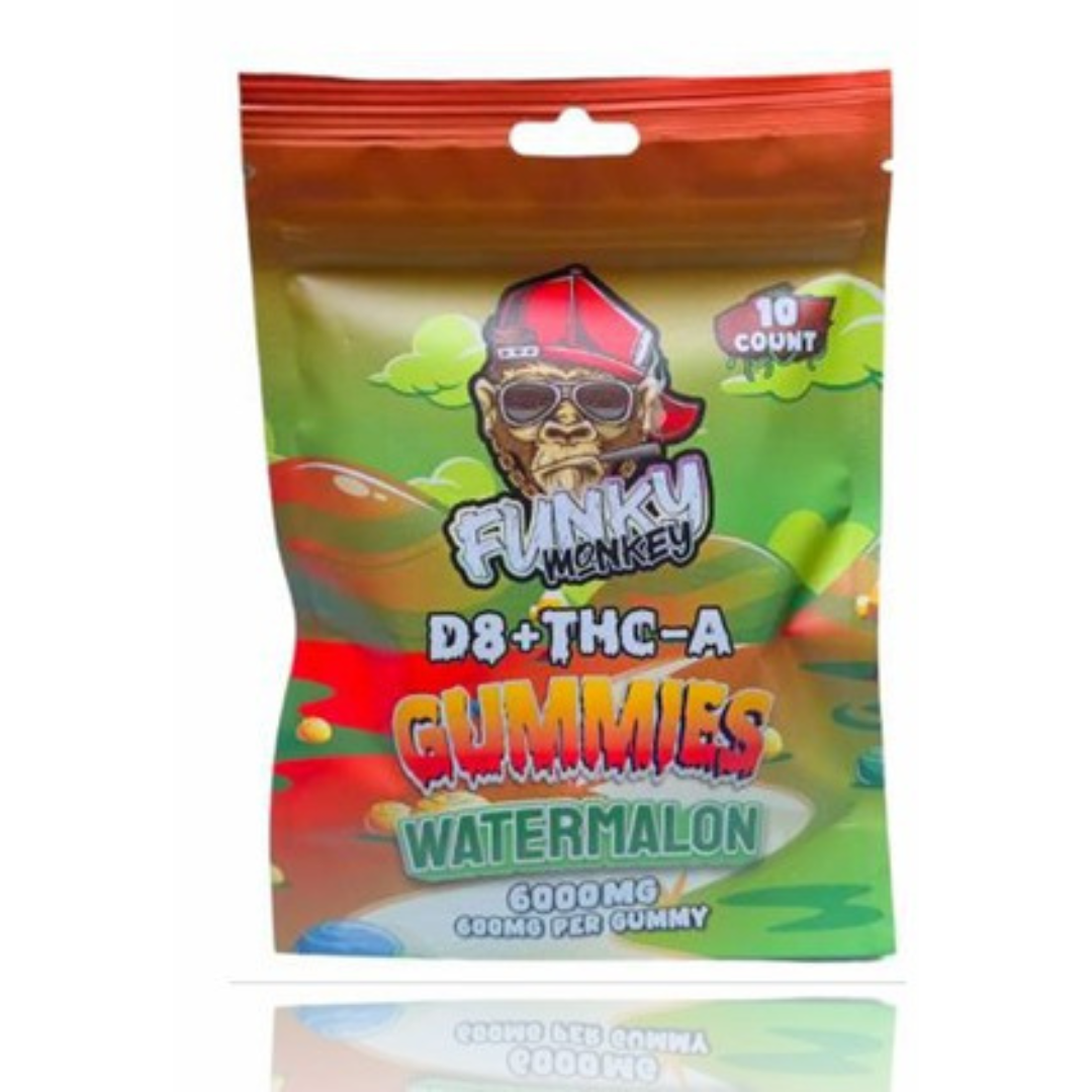 Funky Monkey- Delta-8 + THC-A Gummies (6000MG)