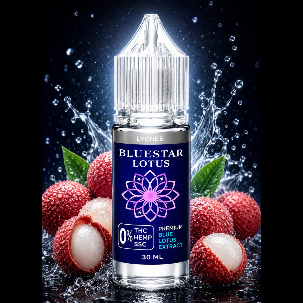 BLUESTAR LOTUS - Premium THC-Free Vape Juice 100% Compliant