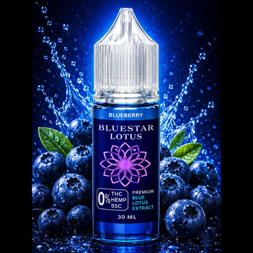 BLUESTAR LOTUS - Premium THC-Free Vape Juice 100% Compliant