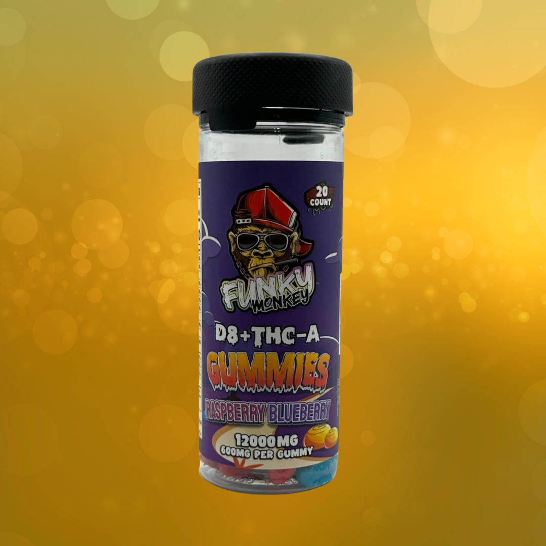 Funky Monkey S Delta-8 +THC-A Gummies 12,000MG