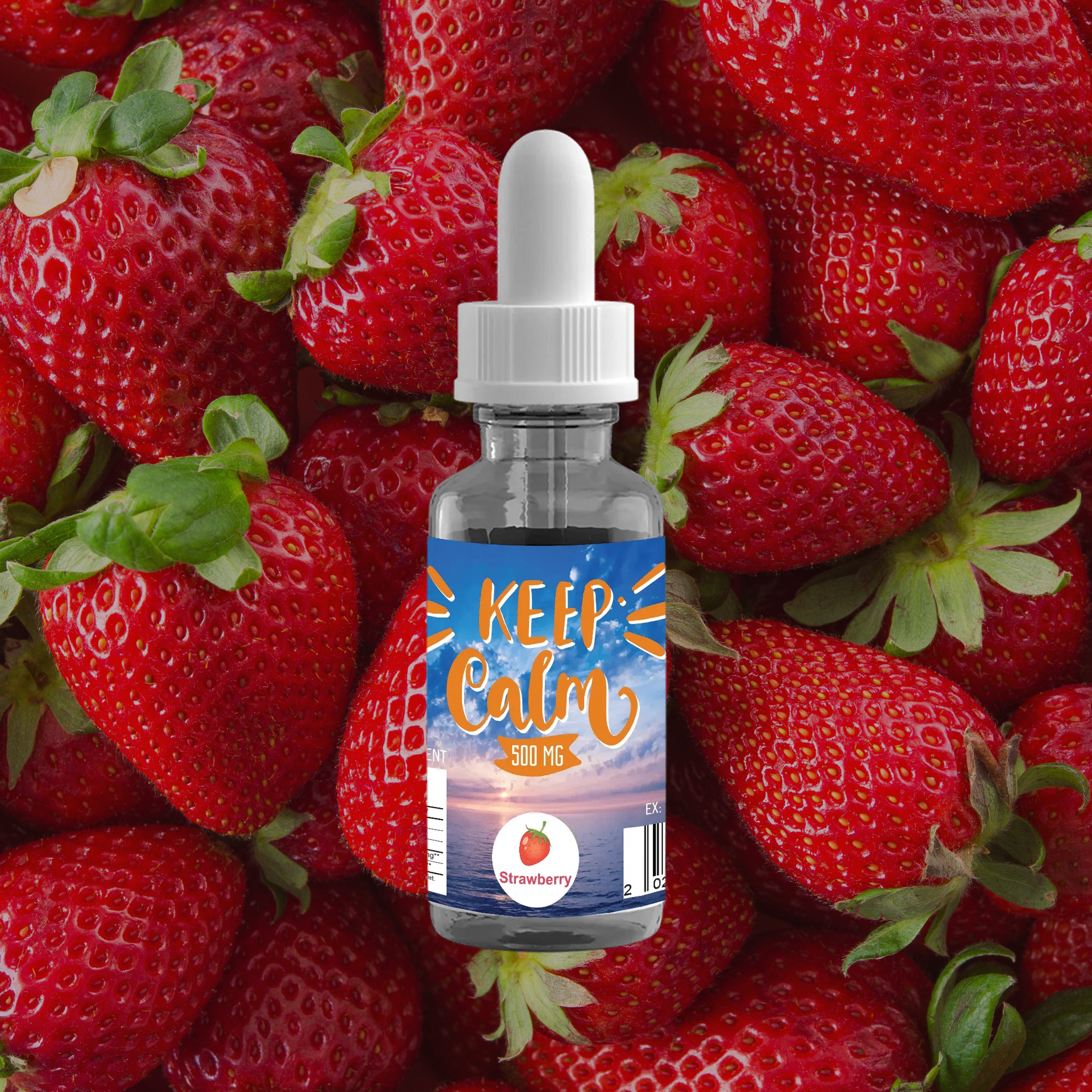 Keep Calm Tincture 500mg - Strawberry flavor