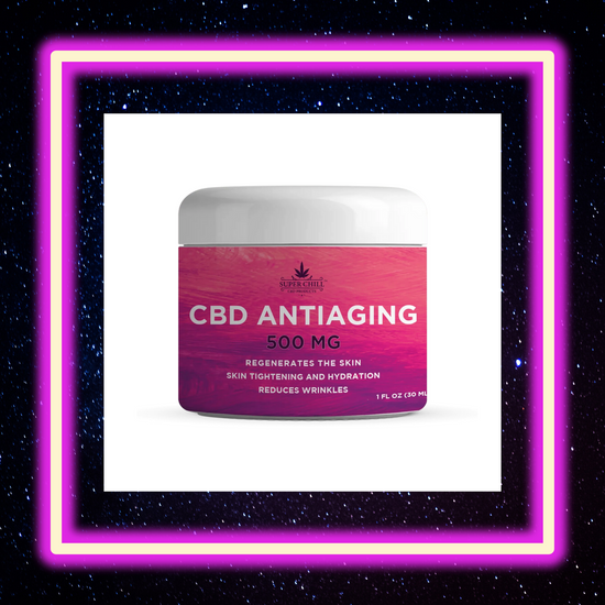 Super Chill CBD - Anti Aging Cream Jar - 30 ML - 500 MG - 100% Natural