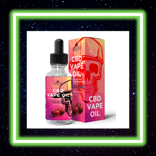 Super Chill CBD Vape Oil - 30 ML - 1000 MG - 100% Natural