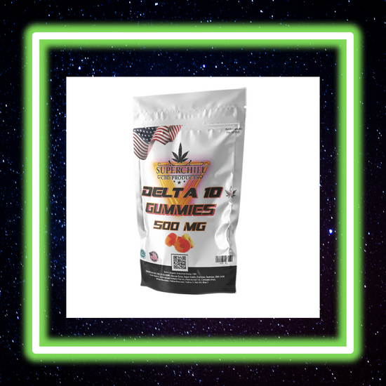 Super Chill CBD - Delta 10 Gummies Pouch - 500 MG - 100% Natural