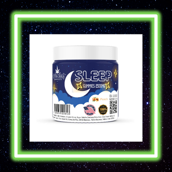 Super Chill CBD Gummies for Sleep - 2500 MG - 100% Natural - 25 Gummies (100MG Each)