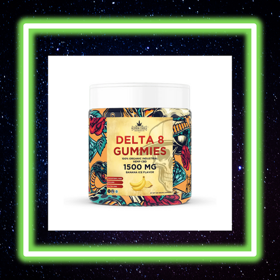 Super Chill CBD - Delta 8 Gummies Jar - 1500 MG - 100% Natural