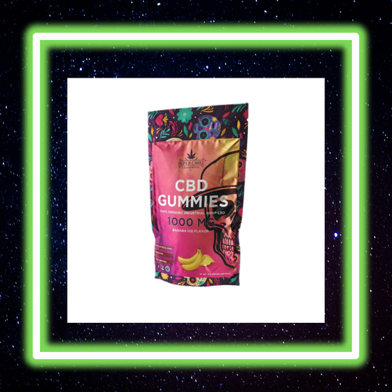 Super Chill CBD - HHC Gummies Pouch - 500 MG - 100% Natural - 5 Gummies (100MG Each)